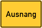 Place name sign Ausnang