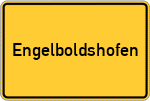 Place name sign Engelboldshofen