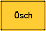 Place name sign Ösch