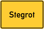Place name sign Stegrot