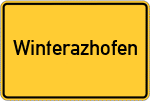 Place name sign Winterazhofen