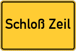 Place name sign Schloß Zeil