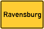 Place name sign Ravensburg