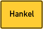 Place name sign Hankel
