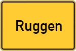 Place name sign Ruggen