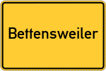 Place name sign Bettensweiler