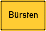 Place name sign Bürsten