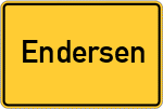 Place name sign Endersen