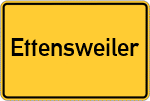 Place name sign Ettensweiler