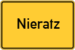 Place name sign Nieratz
