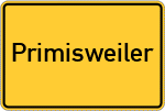 Place name sign Primisweiler