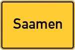 Place name sign Saamen