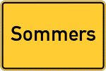 Place name sign Sommers