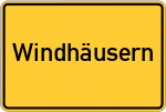 Place name sign Windhäusern