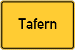 Place name sign Tafern