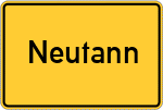 Place name sign Neutann
