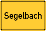 Place name sign Segelbach