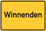 Place name sign Winnenden