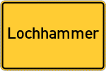 Place name sign Lochhammer