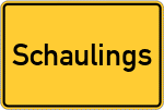 Place name sign Schaulings
