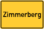 Place name sign Zimmerberg