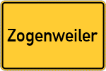Place name sign Zogenweiler