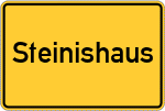 Place name sign Steinishaus