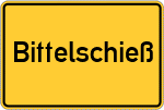 Place name sign Bittelschieß