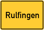 Place name sign Rulfingen