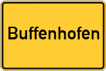 Place name sign Buffenhofen