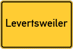 Place name sign Levertsweiler