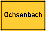 Place name sign Ochsenbach