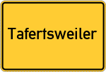 Place name sign Tafertsweiler