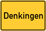 Place name sign Denkingen