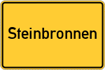 Place name sign Steinbronnen