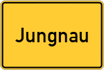 Place name sign Jungnau