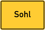 Place name sign Sohl