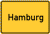 Place name sign Hamburg