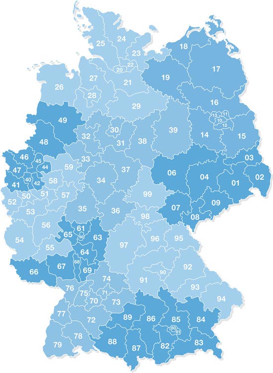 German Postcodes