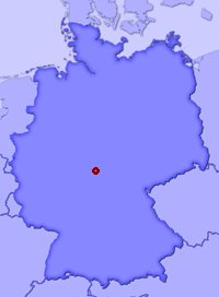 Show Haselstein in larger map