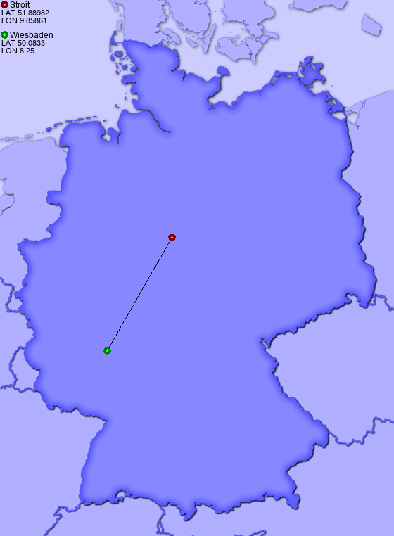 Distance from Stroit to Wiesbaden