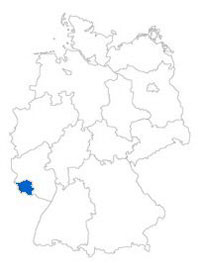 Show Federal state Saarland on the map of the federal states
