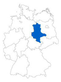 Show Federal state Saxony-Anhalt on the map of the federal states