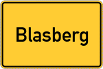 Place name sign Blasberg