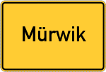 Place name sign Mürwik