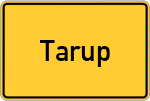 Place name sign Tarup