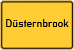 Place name sign Düsternbrook
