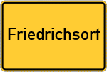 Place name sign Friedrichsort