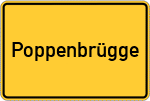 Place name sign Poppenbrügge