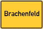 Place name sign Brachenfeld
